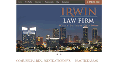 Desktop Screenshot of irwin-law.com