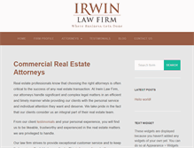 Tablet Screenshot of irwin-law.com